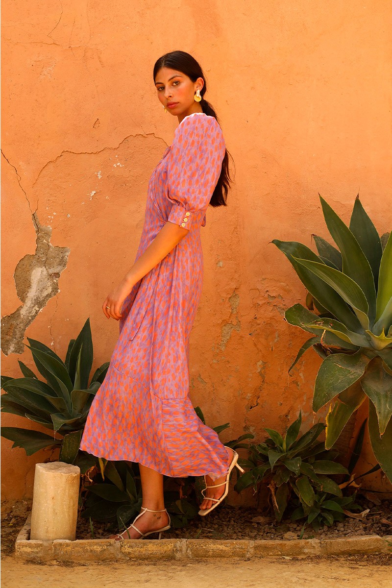 Vestido Anicka Morado