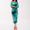 Vestido midi tercipelo Cruise Velvet