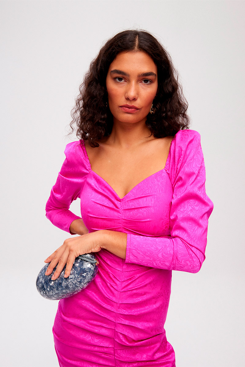 Bolso de fiesta Bombón Gris | Sesam